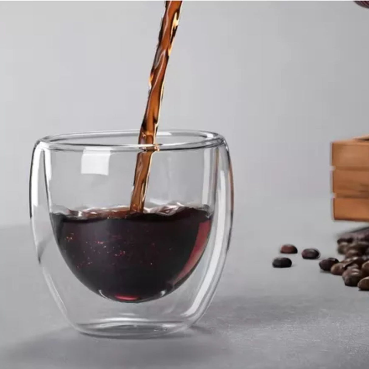 Juego 4 Tazas Cafe Vidrio Termico 80ml: disfruta café a temperatura ideal y un diseño elegante. ¡Descúbrelo ahora!-1-3-1-1