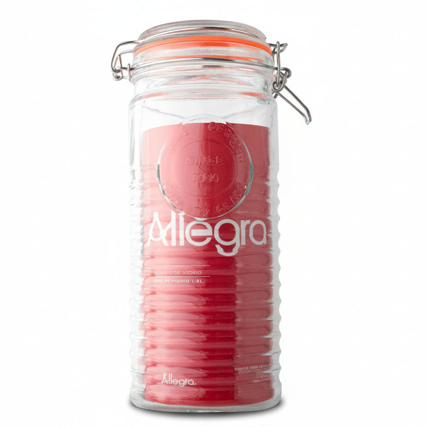Frasco de Vidrio Hermetico 1.4 L Allegra