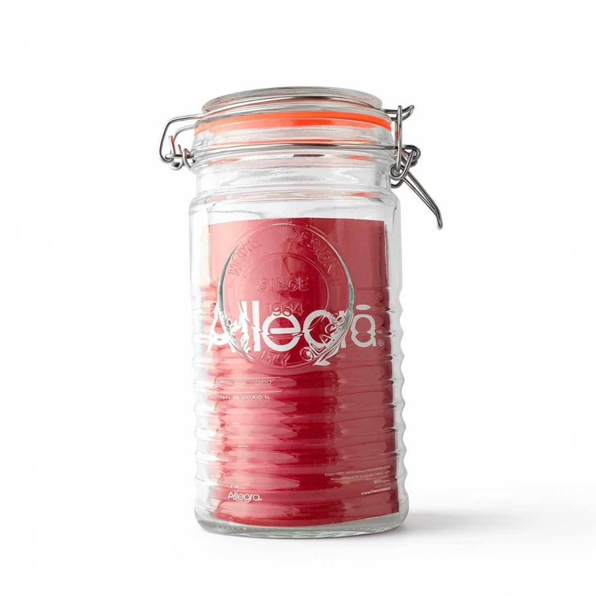 Frasco de Vidrio Hermetico 1 L Allegra