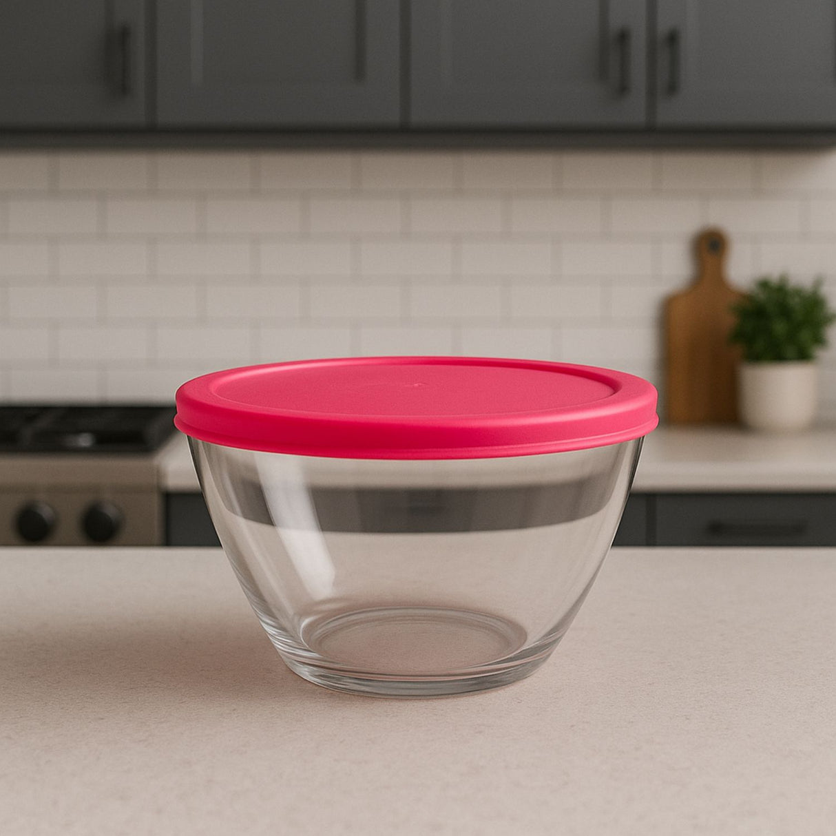 Set 24 Bowls Tazon Contenedor De Vidrio Con Tapa Aperitivos