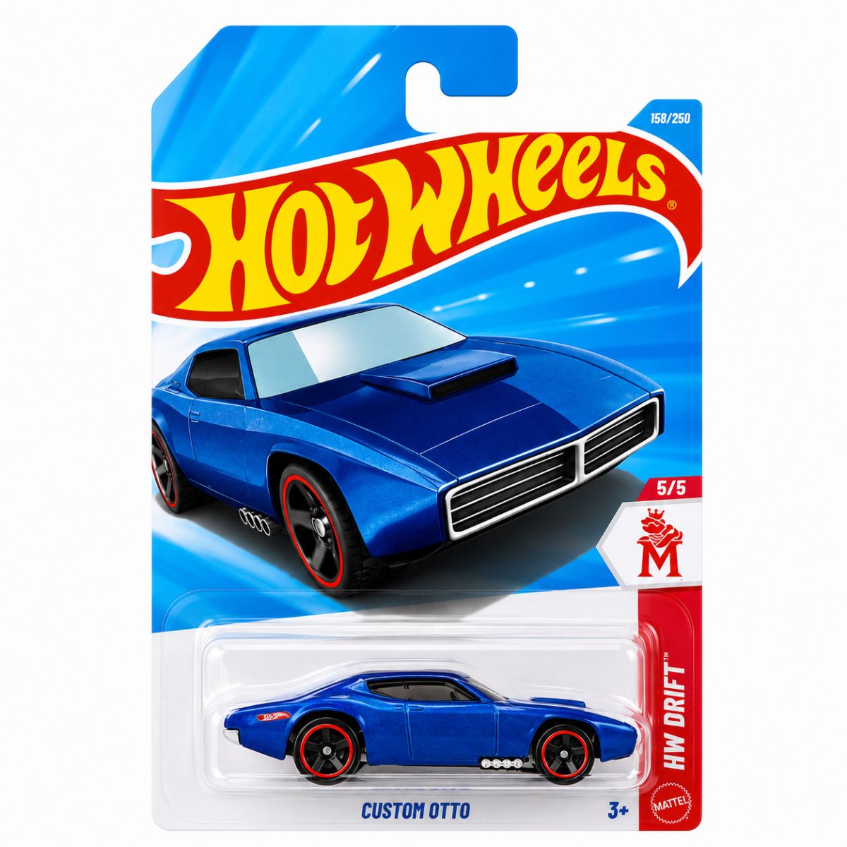 Hot Wheels Auto Custom Otto 156/250 Mattel fondo blanco | Disparo.cl
