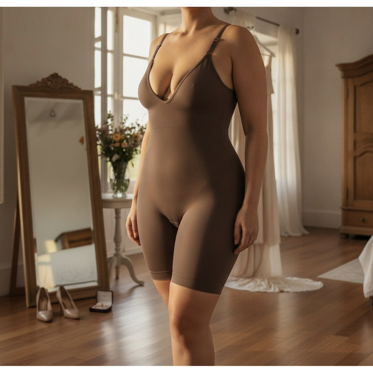 Body Short Moldeador Café Talla XL XXL Madame Skin