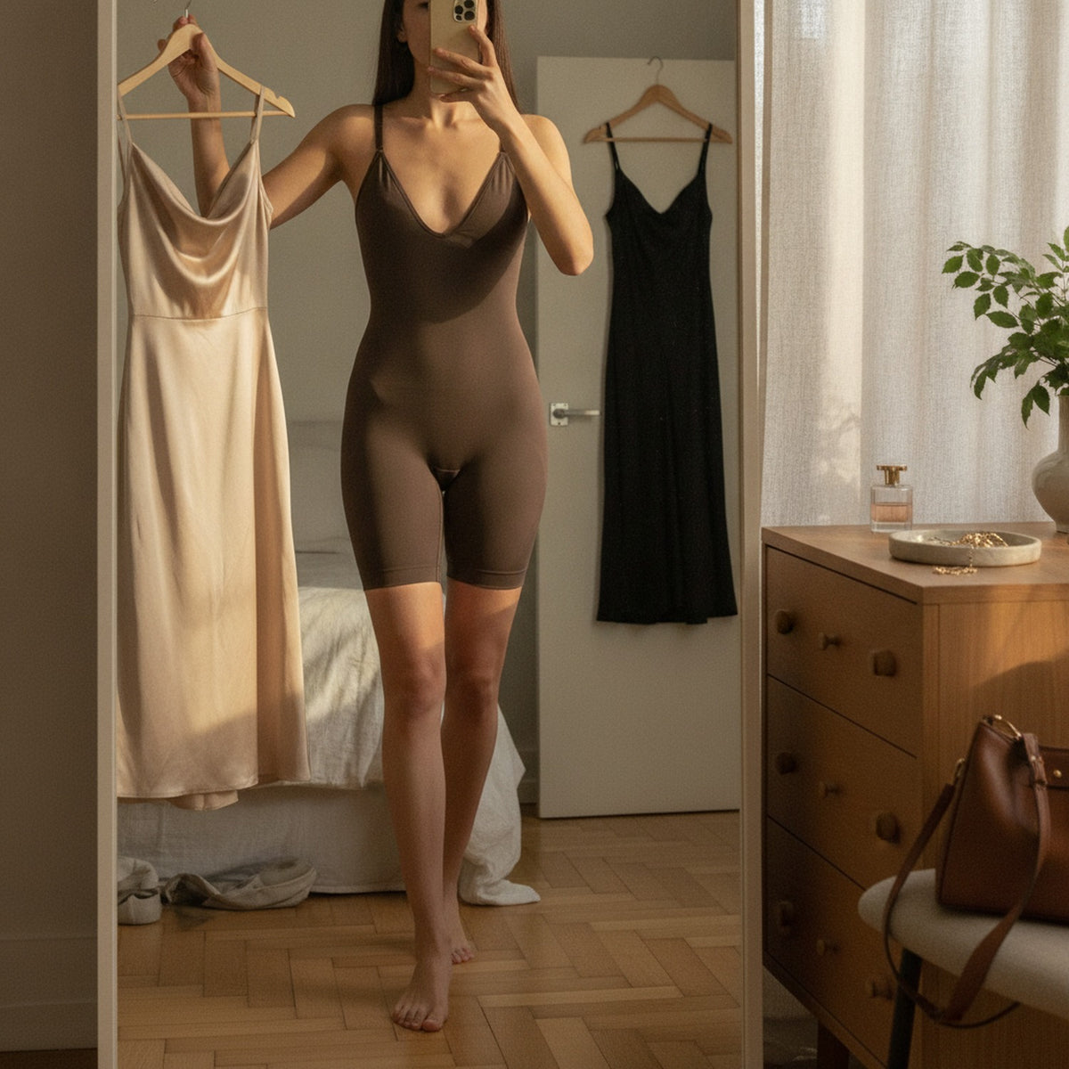 Body Short Moldeador XS/S Marrón MADAME SKIN