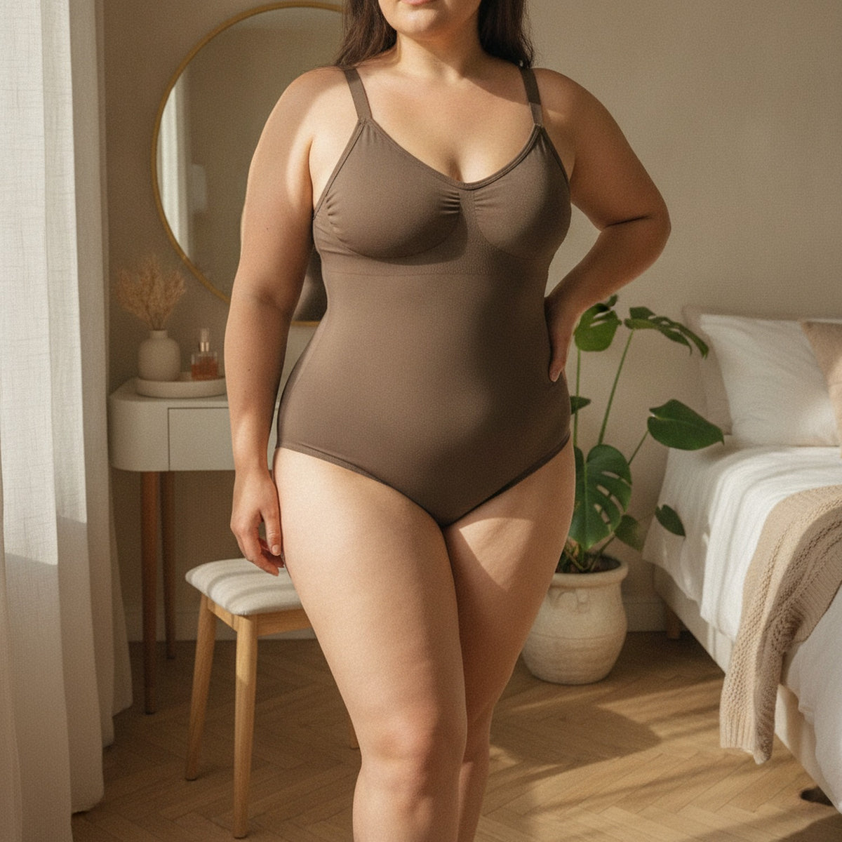 Body Tirantes Colaless 3XL/4XL Café