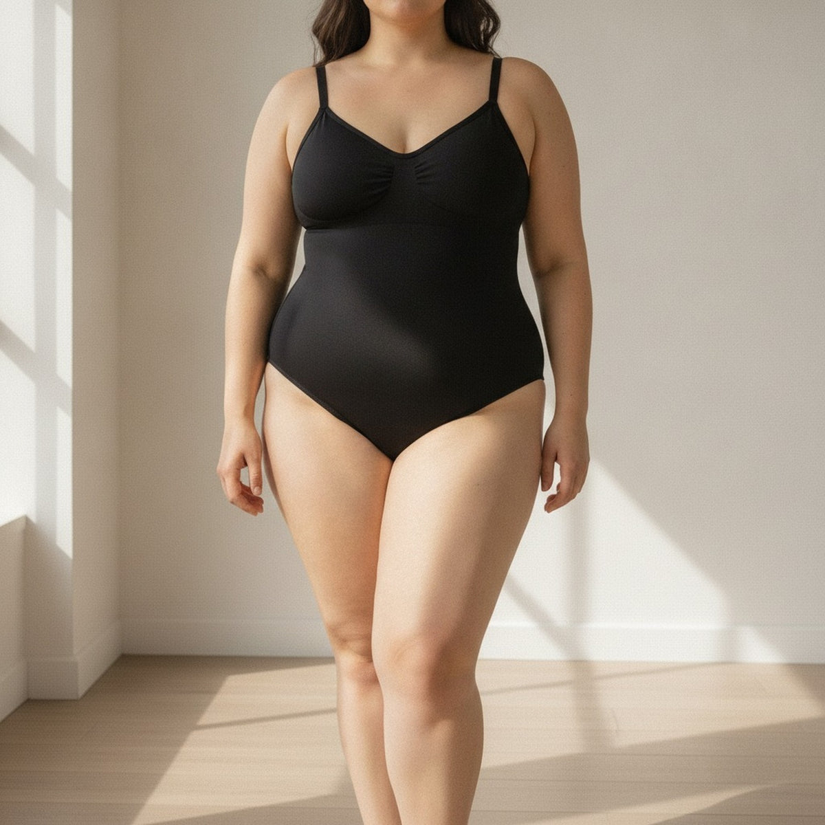 Body Calzón Tirantes Modelador Negro Talla XL XXL