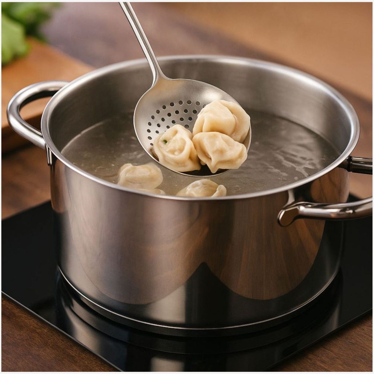 Espumadera Colador De Cocina Wens 38cm Acero Inoxidable