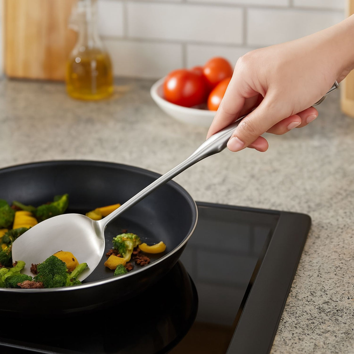 Espatula Plana De Cocina Wens 38cm Acero Inoxidable