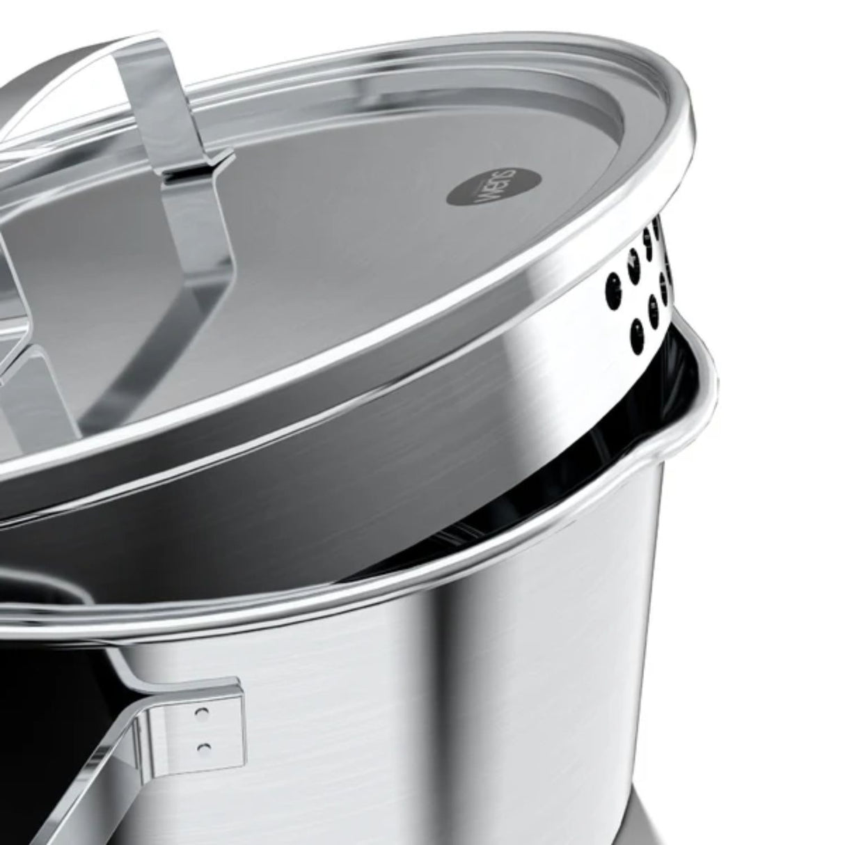 Cazo Acero Inoxidable Tapa Vidrio Inducción 16cm