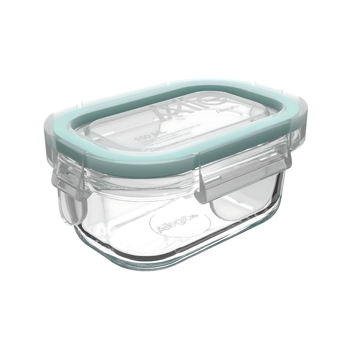 Contenedor Hermetico Allegra Vidrio 150mL Rectangular Cocina