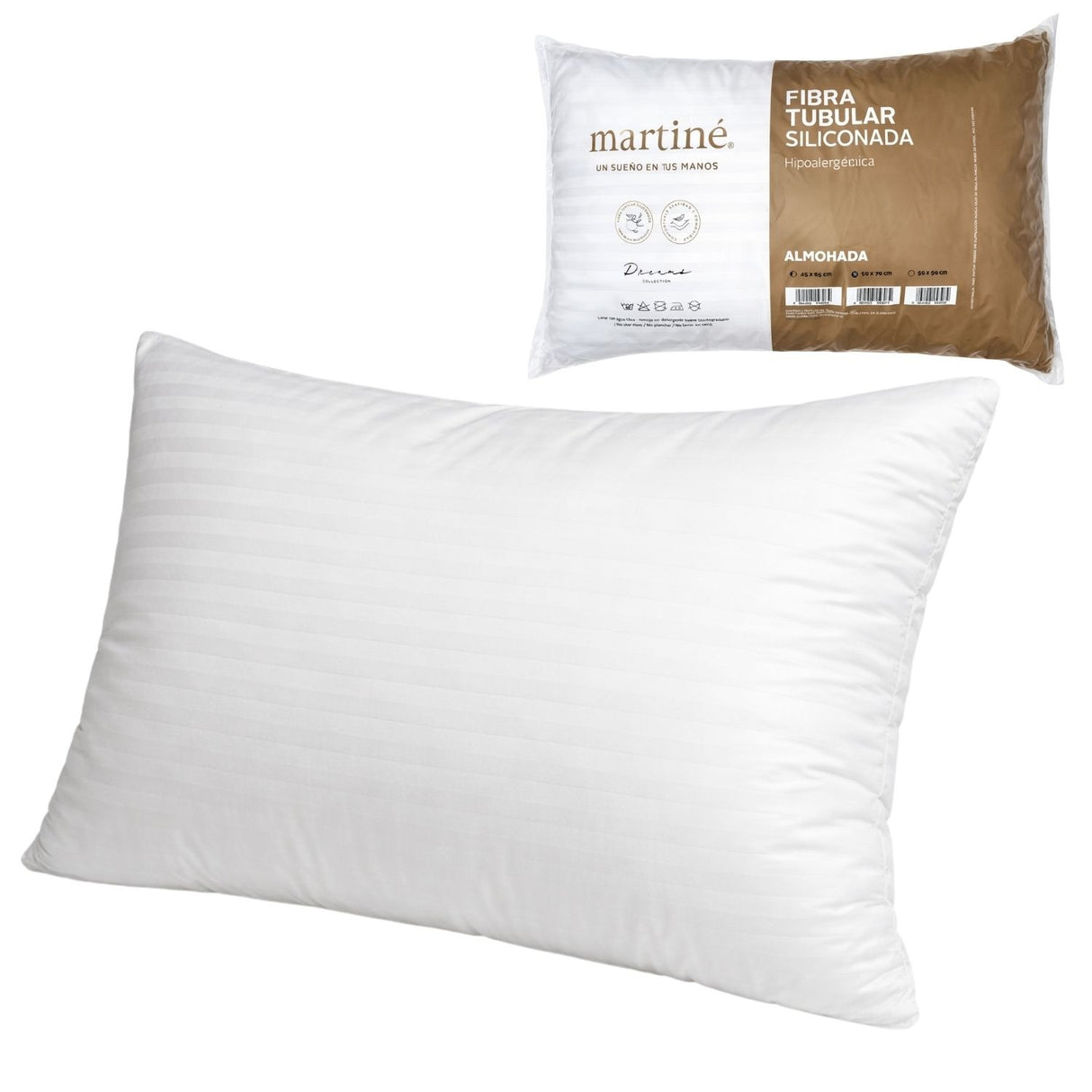 Almohada Estandar Blanca Martiné 50x70cm Poliester