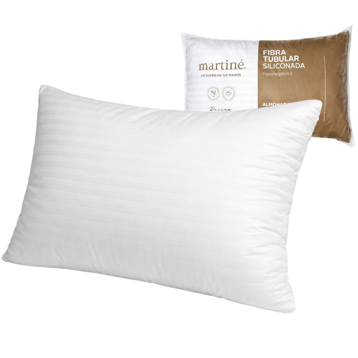 Almohada Estandar Blanca Martiné 50x90cm Poliester