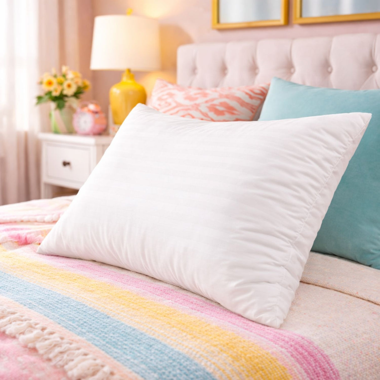 Almohada Estandar Blanca Martiné 50x90cm Poliester