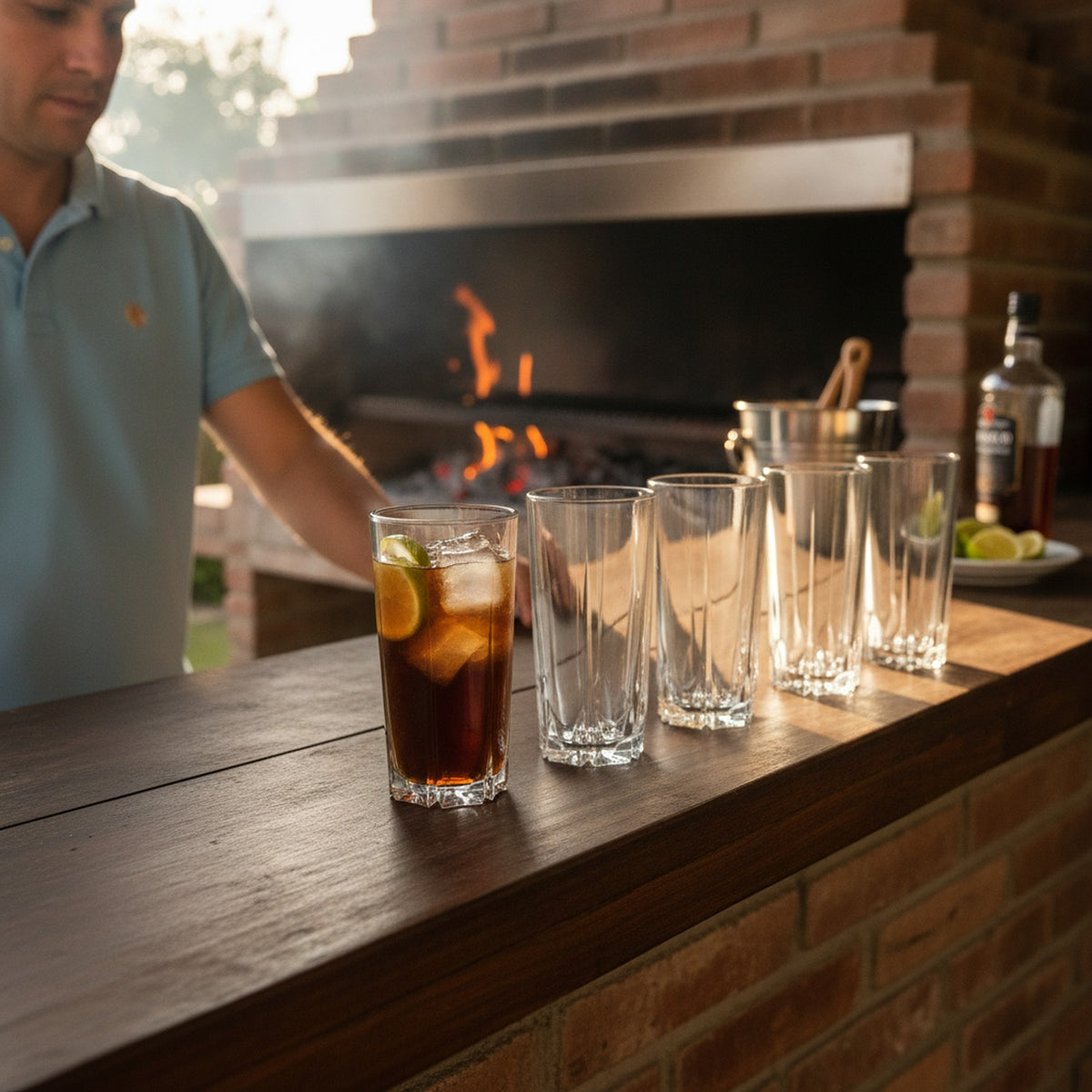 Set 6 Vasos Altos Creta Cristar 414mL