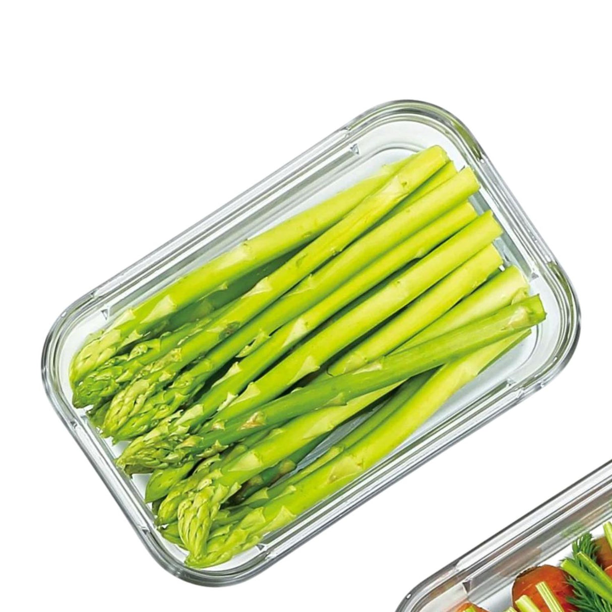 Contenedores Vidrio Allegra Herméticos Set 4 Rectangulares. Conserva alimentos sin derrames ni olores. ¡Compra calidad y ordena tu cocina hoy!-3