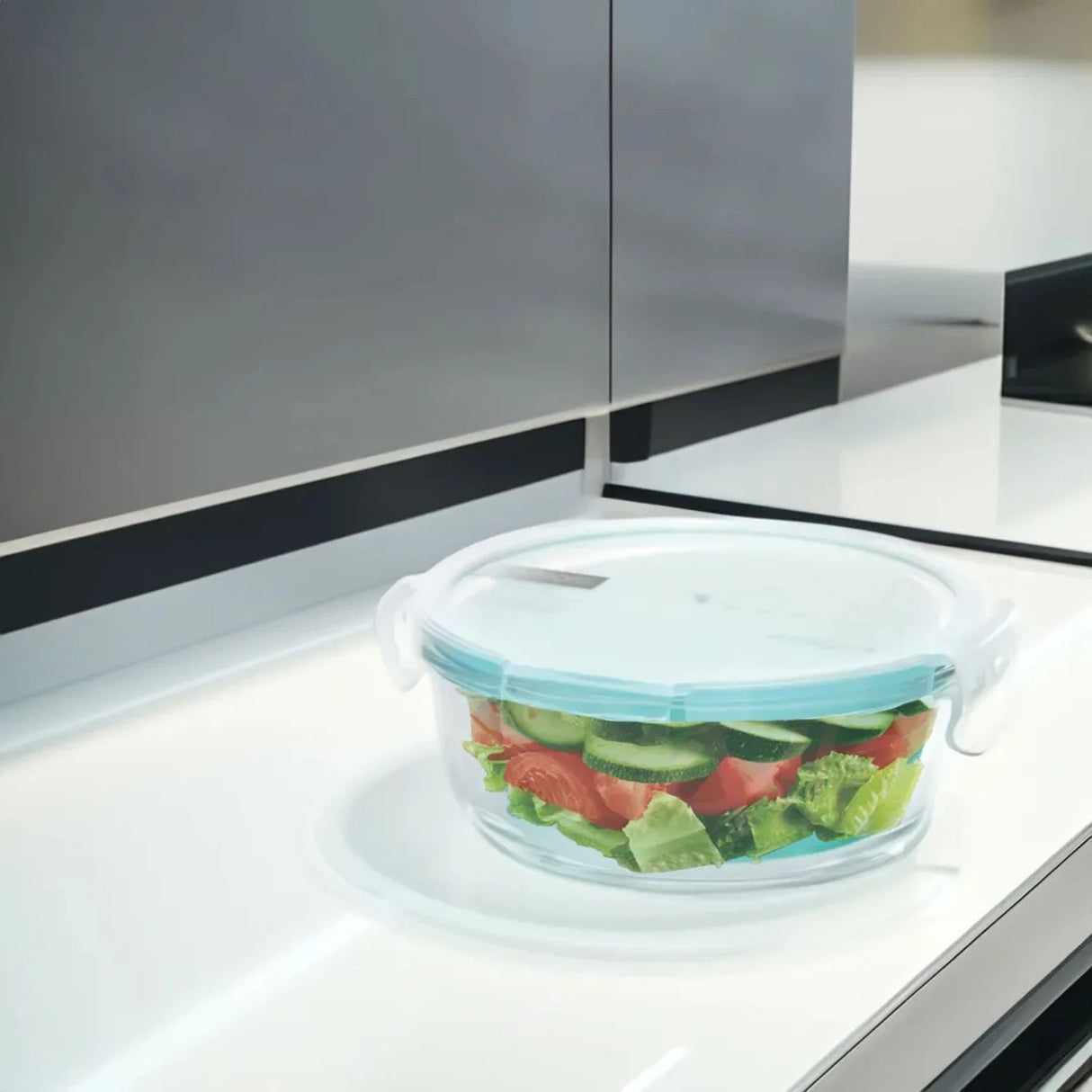 Set 3 Contenedores Vidrio Hermeticos Tapers Allegra. Formatos versátiles y cierre seguro para conservar todo tipo de comida. ¡Compra hoy!-4