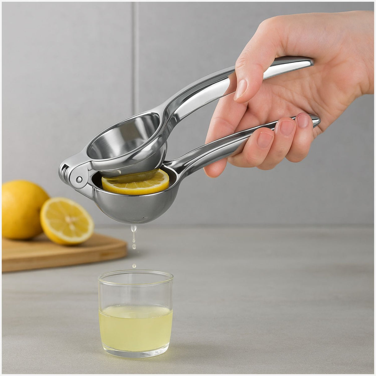 Exprimidor De Limon Wens Manual Metalico Profesional 23cm-1-3