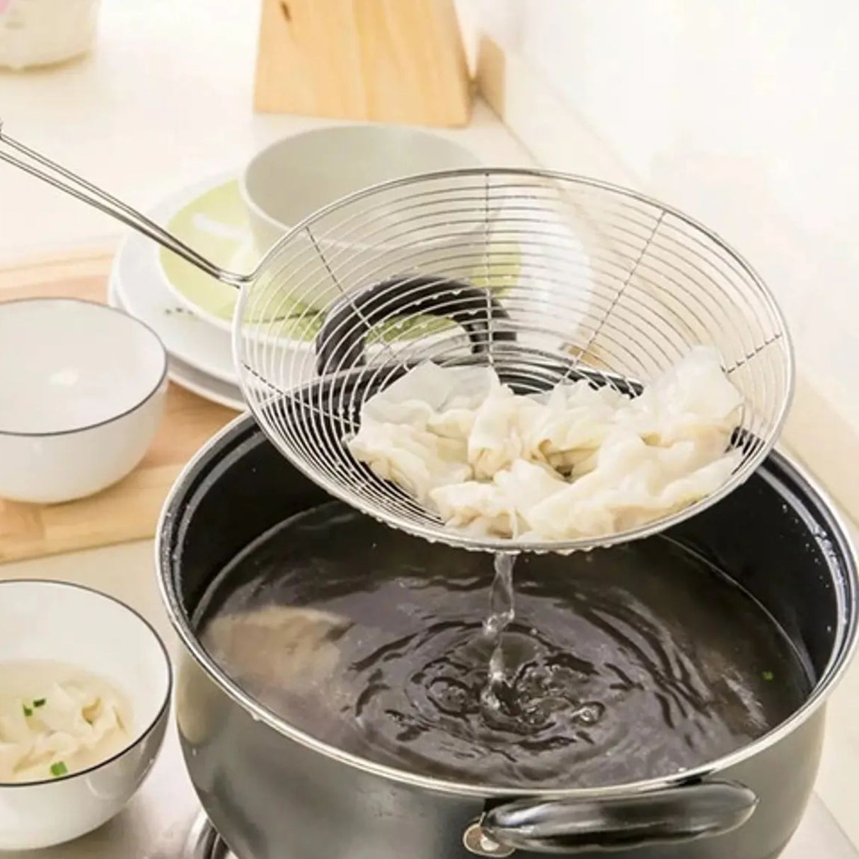 Colador Espumadera Wens Para Freír 20cm Acero Inoxidable-2