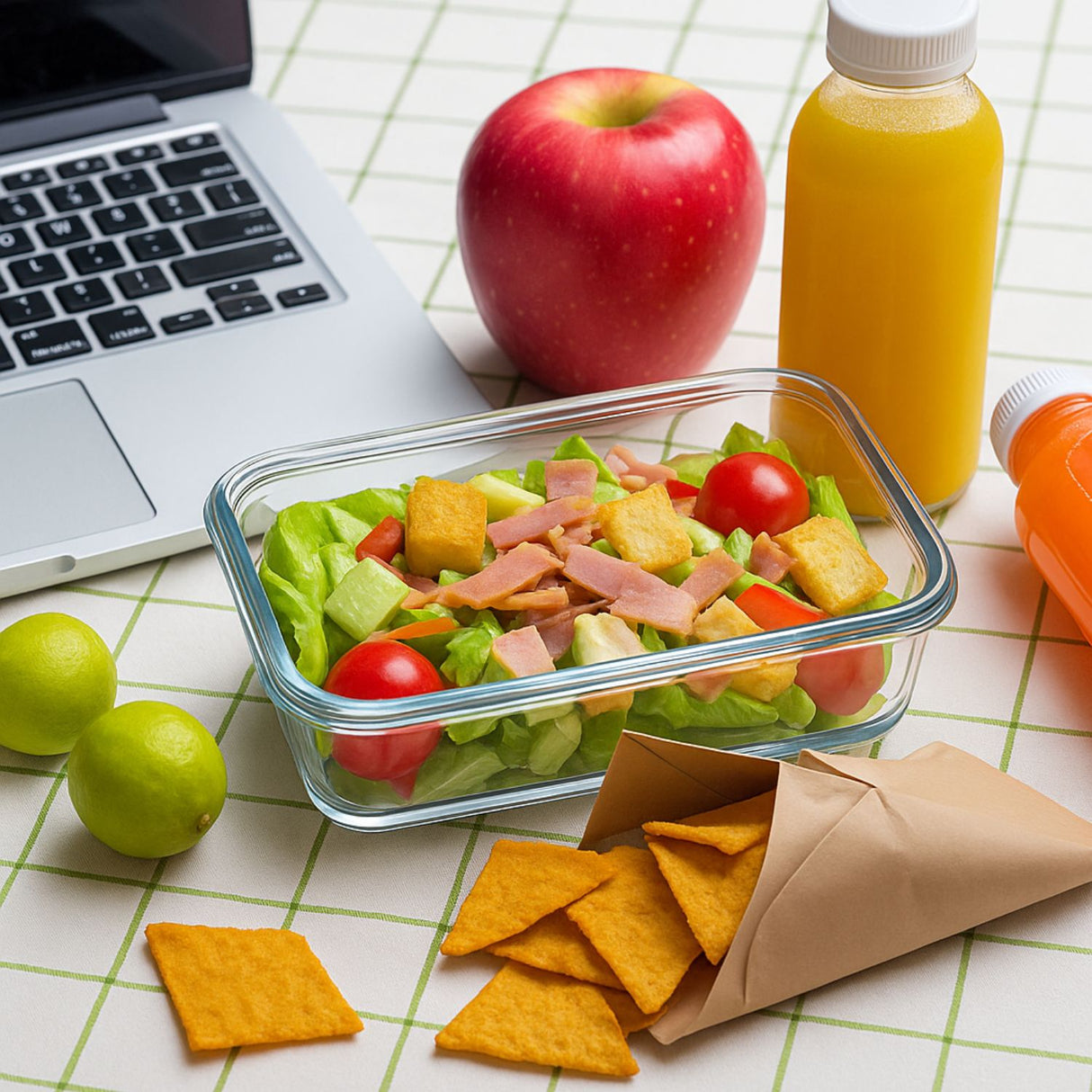 Set 6 Contenedores Herméticos Vidrio Rectangular Allegra. Perfectos para conservar frescura y sabor. ¡Compra ahora y organiza tu cocina!-1-3