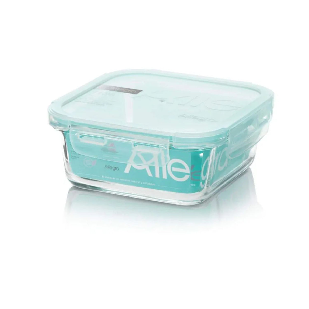 Set 24 Contenedores Hermetico Vidrio Cuadrado 740mL Allegra. Mantén tus alimentos frescos y organizados. ¡Compra ahora y optimiza tu cocina!-1-4