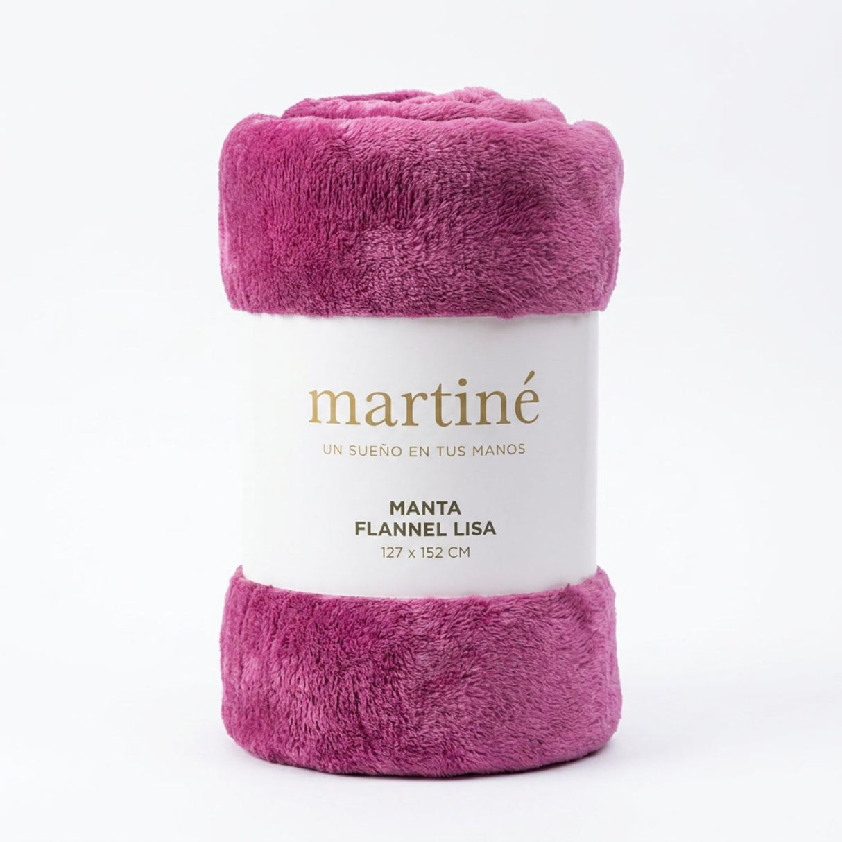 Manta Frazada Polar Flannel Lisa Fucsia Brillante Martine 127x152cm | Disparo.cl