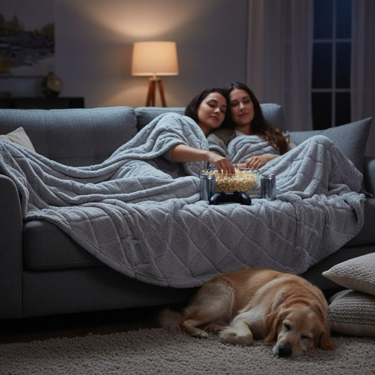 Manta Jacquard Polar Sherpa Martiné Gris Plata 127x152 cm. Máximo abrigo y suavidad para cama, sofá o momentos de descanso en casa. ¡Compra la tuya!-3