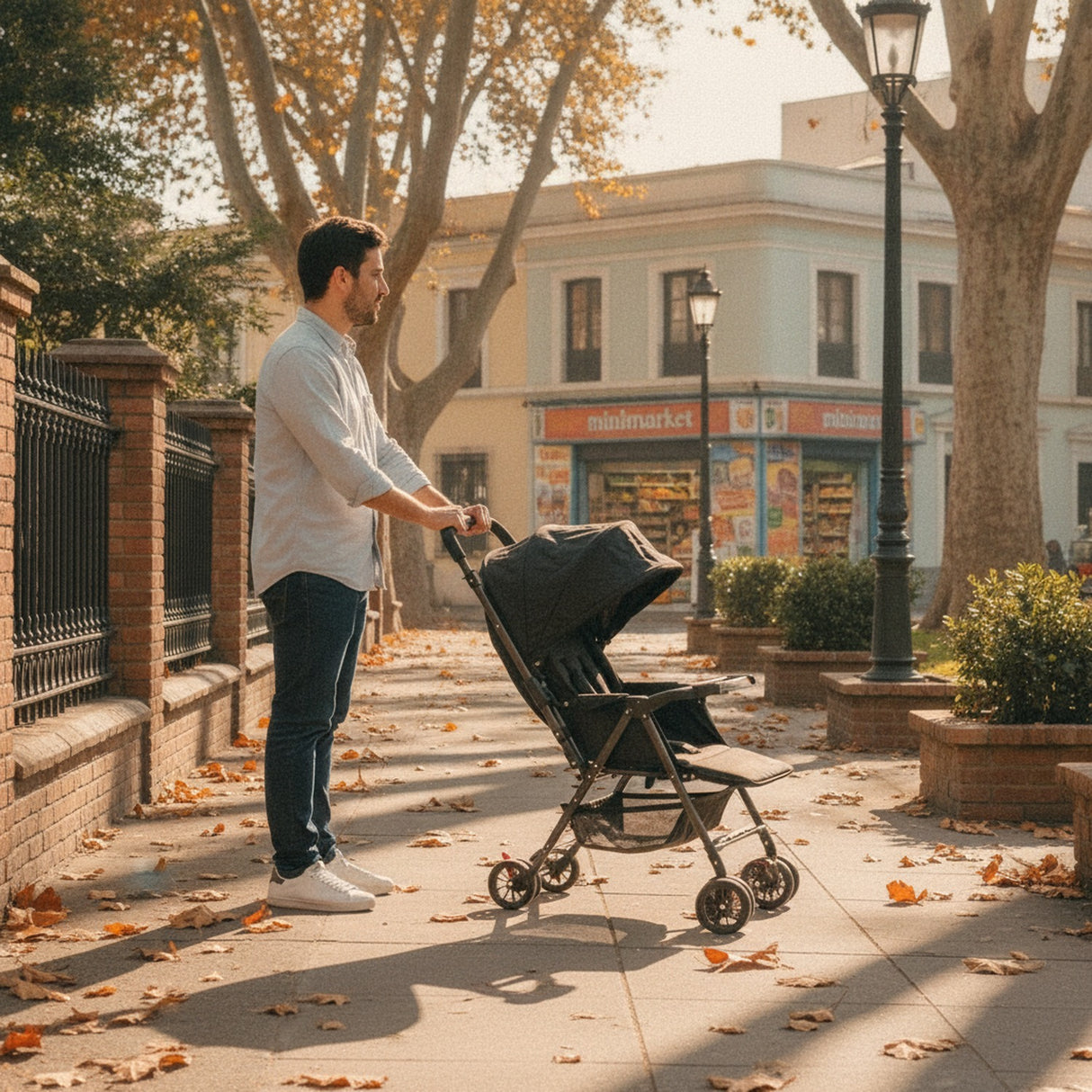 Coche Bebé Infantes Plegable Acero 12kg Silla Paseos Cochecito