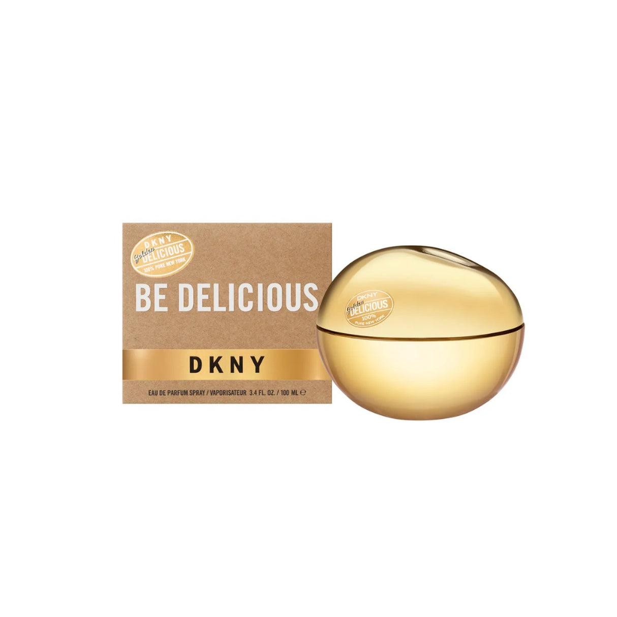 Golden Delicious Dkny EDP 100 ML Mujer, una fragancia fresca y elegante que realza tu belleza. ¡Descúbrelo ahora y deslumbra con cada aroma!-1