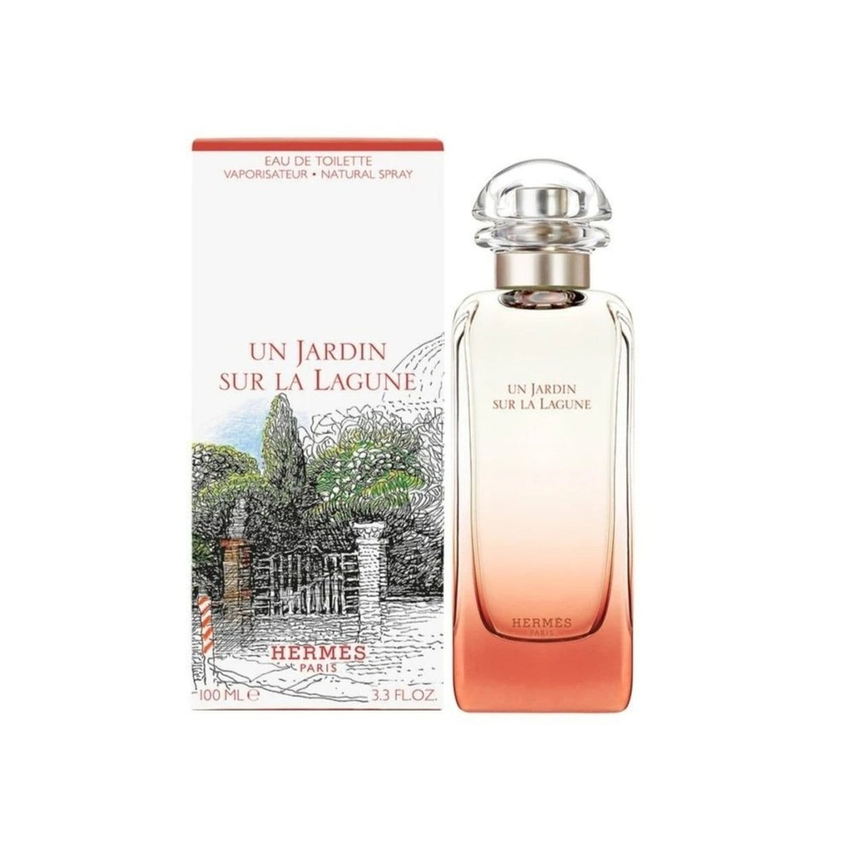 Hermes un Jardín Sur La Lagune EDT 100ML MUJER. Perfume fresco y floral que evoca la naturaleza. ¡Descúbrelo ahora y siente su magia!-1