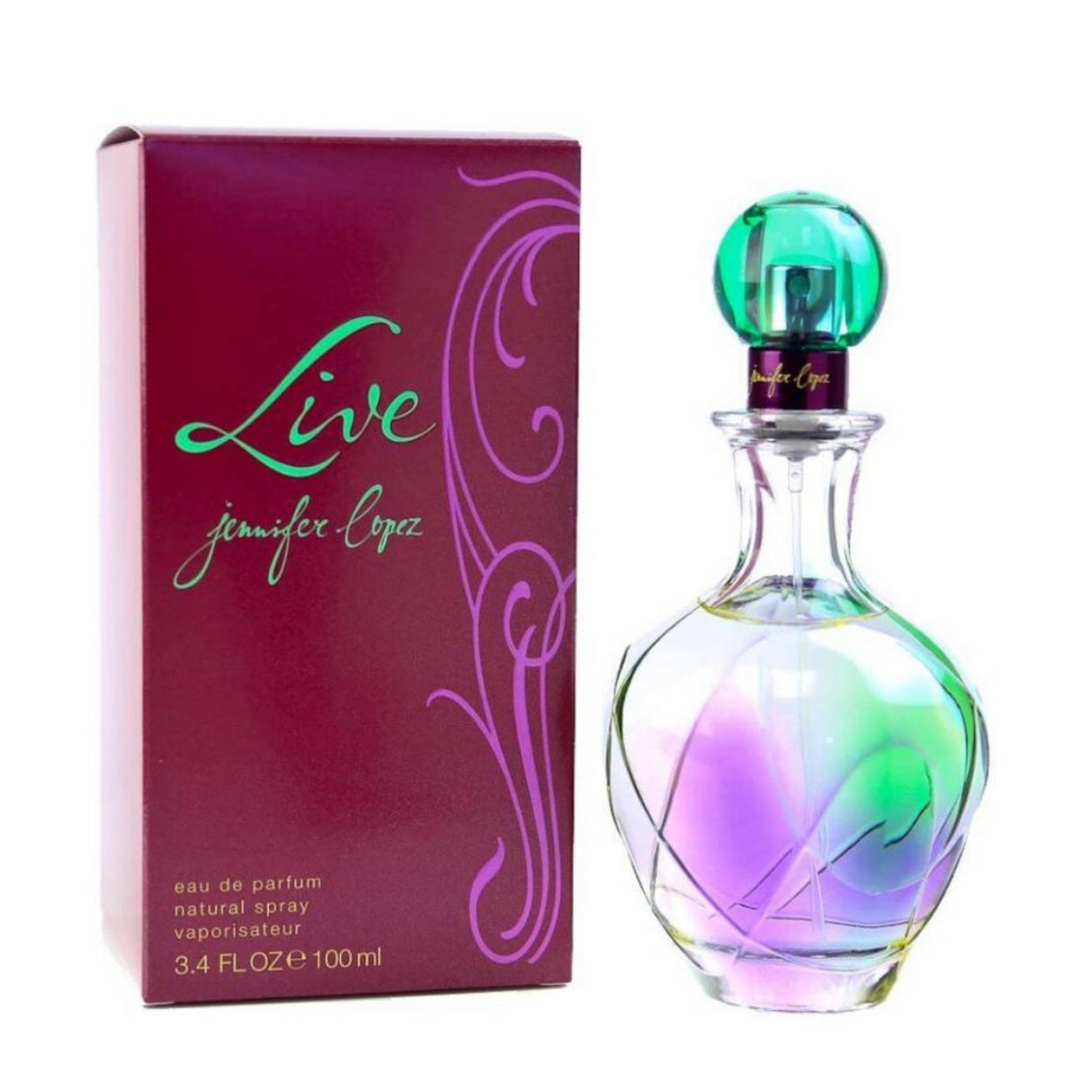 Jennifer Lopez Live EDP 100 ML Mujer. Perfume fresco y vibrante que resalta tu personalidad. ¡Descúbrelo ahora y deslumbra con tu esencia!-1