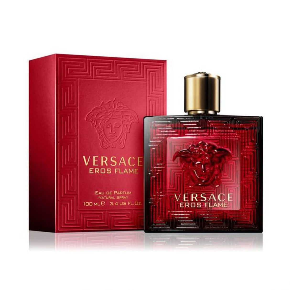 Versace Eros Flame Edp 100 Ml Hombre, una fragancia intensa y seductora que destaca tu personalidad. ¡Descúbrelo ahora y enciende tu pasión!-1