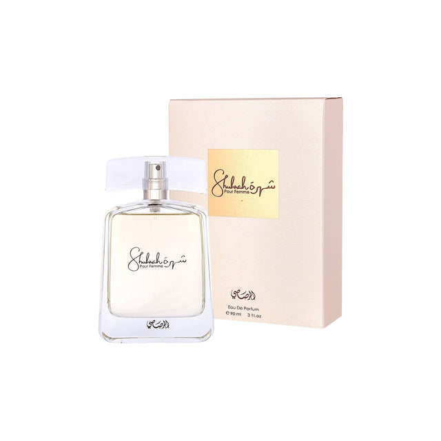 Rasasi Shuhrah Edp 90ml Mujer, una fragancia cautivadora que resalta tu elegancia. ¡Descúbrela y deslumbra hoy mismo!-1