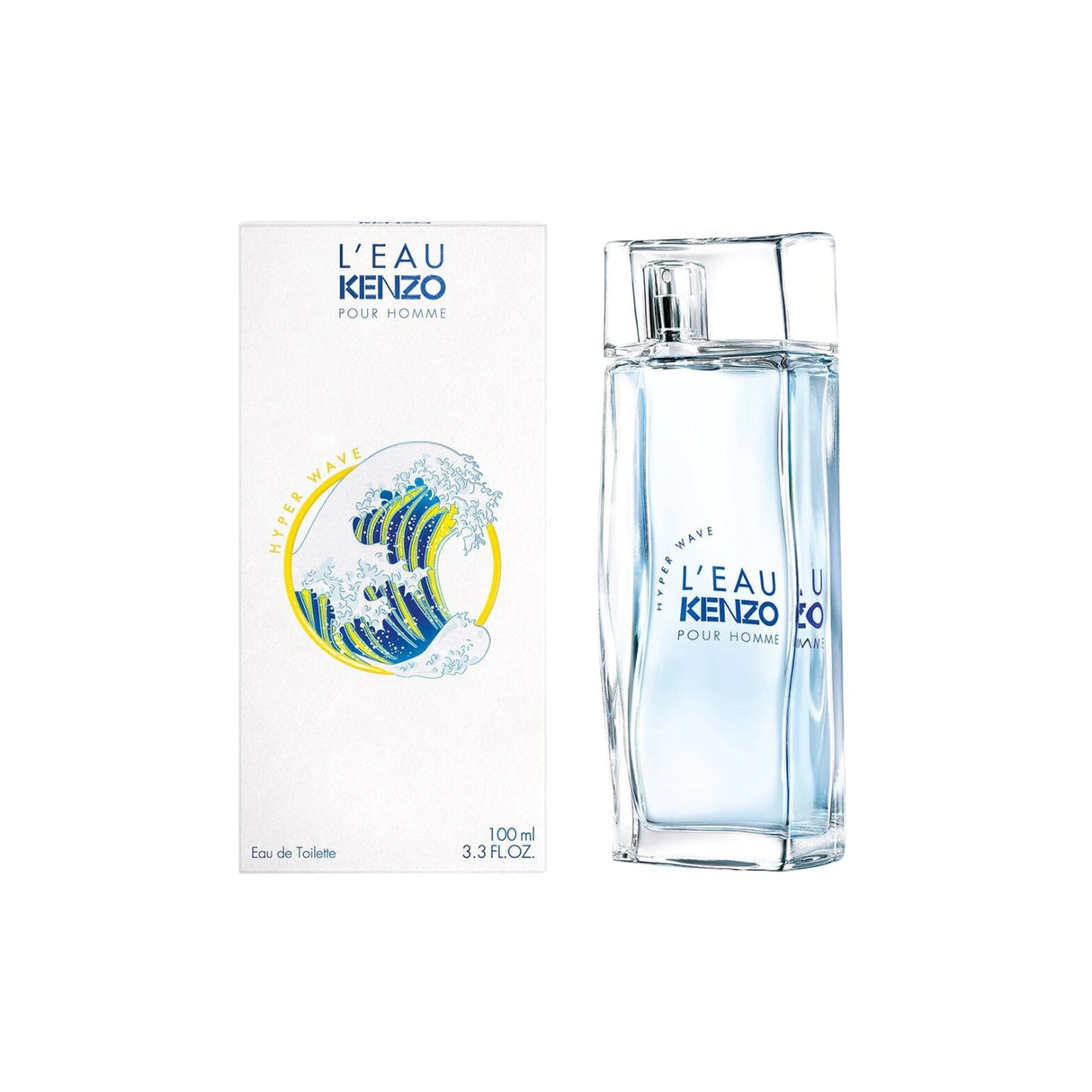 Kenzo L'eau Hyper Wave Edt 100ml Hombre. Fragancia fresca y vibrante que resalta tu personalidad. ¡Descúbrelo ahora y destaca tu estilo!-1