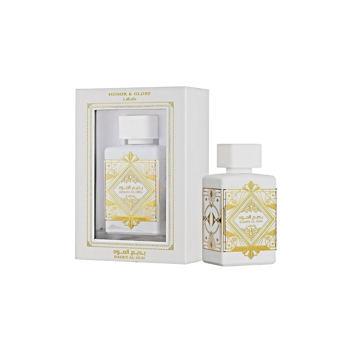 Lattafa Badee Al Oud Honor And Glory Edp 100 Ml Unisex. Perfume exótico y duradero que resalta tu personalidad. ¡Descúbrelo ahora y deslumbra!-1
