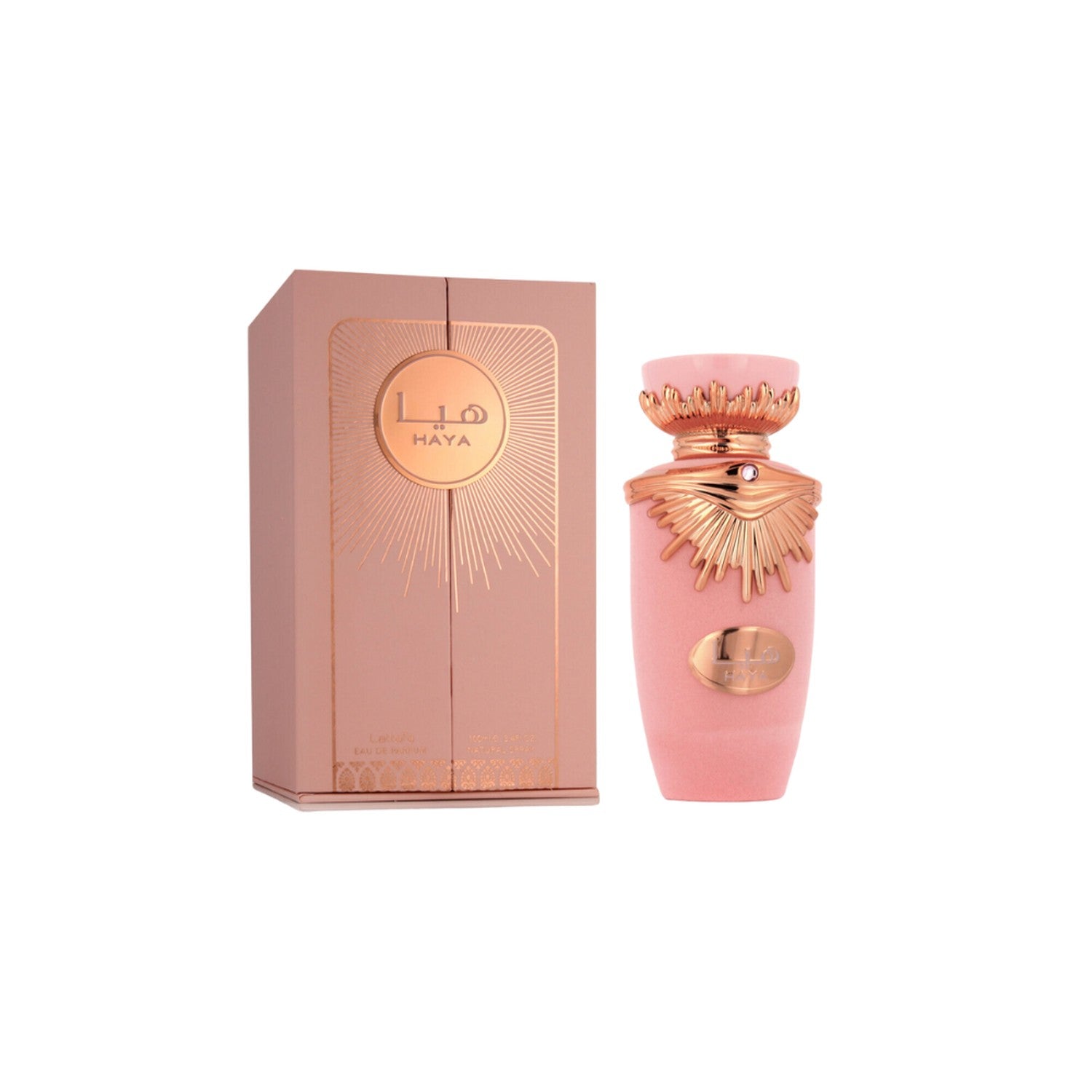 Lattafa Haya Edp 100 Ml Mujer, una fragancia cautivadora que resalta tu esencia. Ideal para cualquier ocasión. ¡Descúbrelo ahora y deslumbra!-1