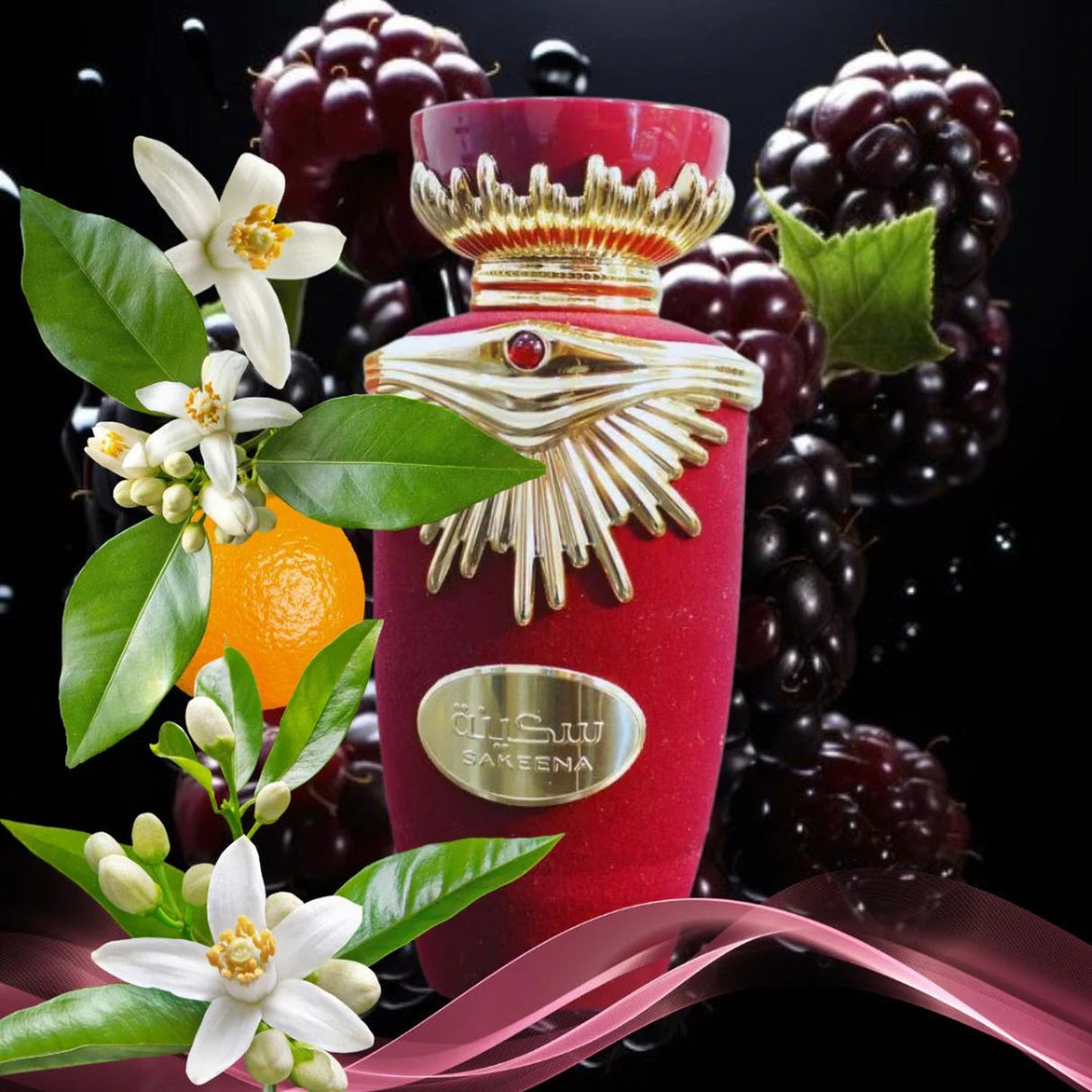 Lattafa Sakeena Edp 100 Ml Mujer, una fragancia floral y fresca que realza tu belleza. ¡Descúbrelo ahora y deslumbra con cada aroma!-2