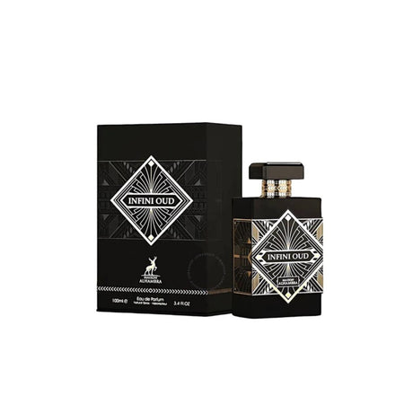 Alhambra Infini Oud Edp 100ml Unisex, una fragancia intensa y duradera que cautiva. ¡Descúbrelo ahora y transforma tu esencia!-1