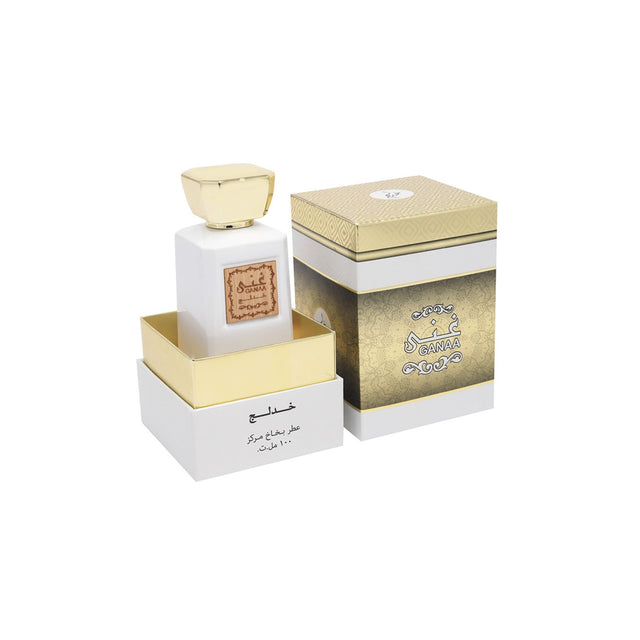 Khadlaj Ganaa edp 100ml Unisex, una fragancia única que cautiva los sentidos. Perfecta para cualquier ocasión. ¡Descúbrela ahora!-1