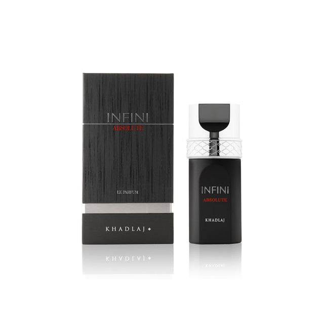 Khadlaj Infini Absolute edp 100ml Unisex, una fragancia única que cautiva los sentidos. ¡Descúbrelo y transforma tu aroma hoy!-1