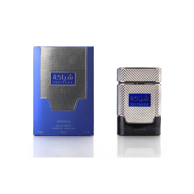 Khadlaj Shiyaaka Blue edp 100ml Hombre, una fragancia fresca y sofisticada. Perfecta para destacar tu estilo. ¡Compra ahora y sorpréndete!-1