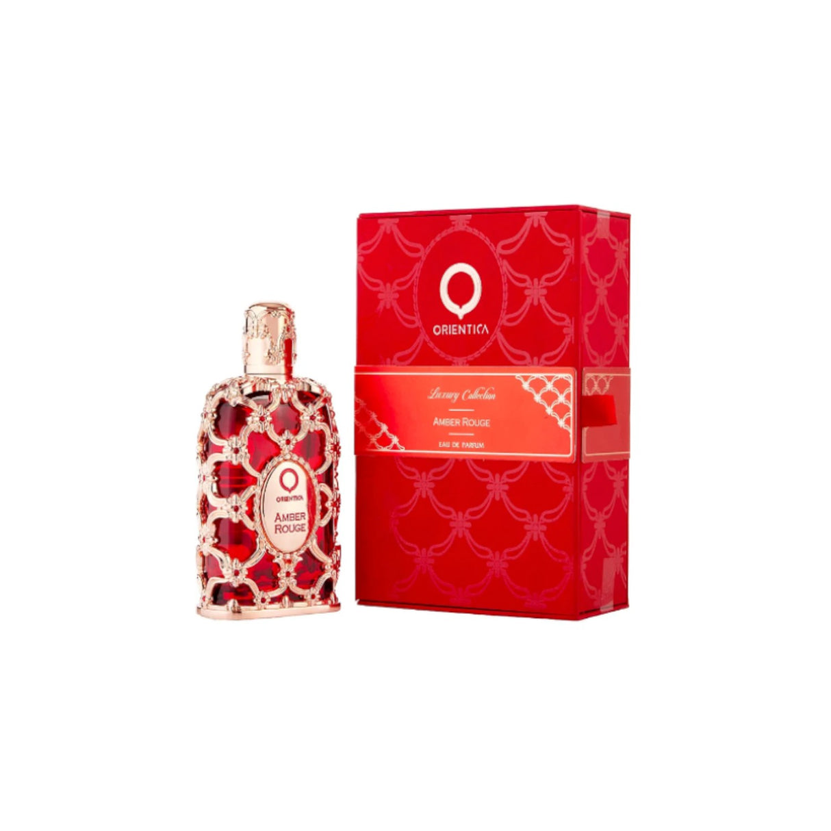 Orientica Amber Rouge Edp 80ml Unisex, una fragancia cautivadora y duradera. Perfecta para cualquier ocasión. ¡Descúbrela ahora y deslumbra!-1