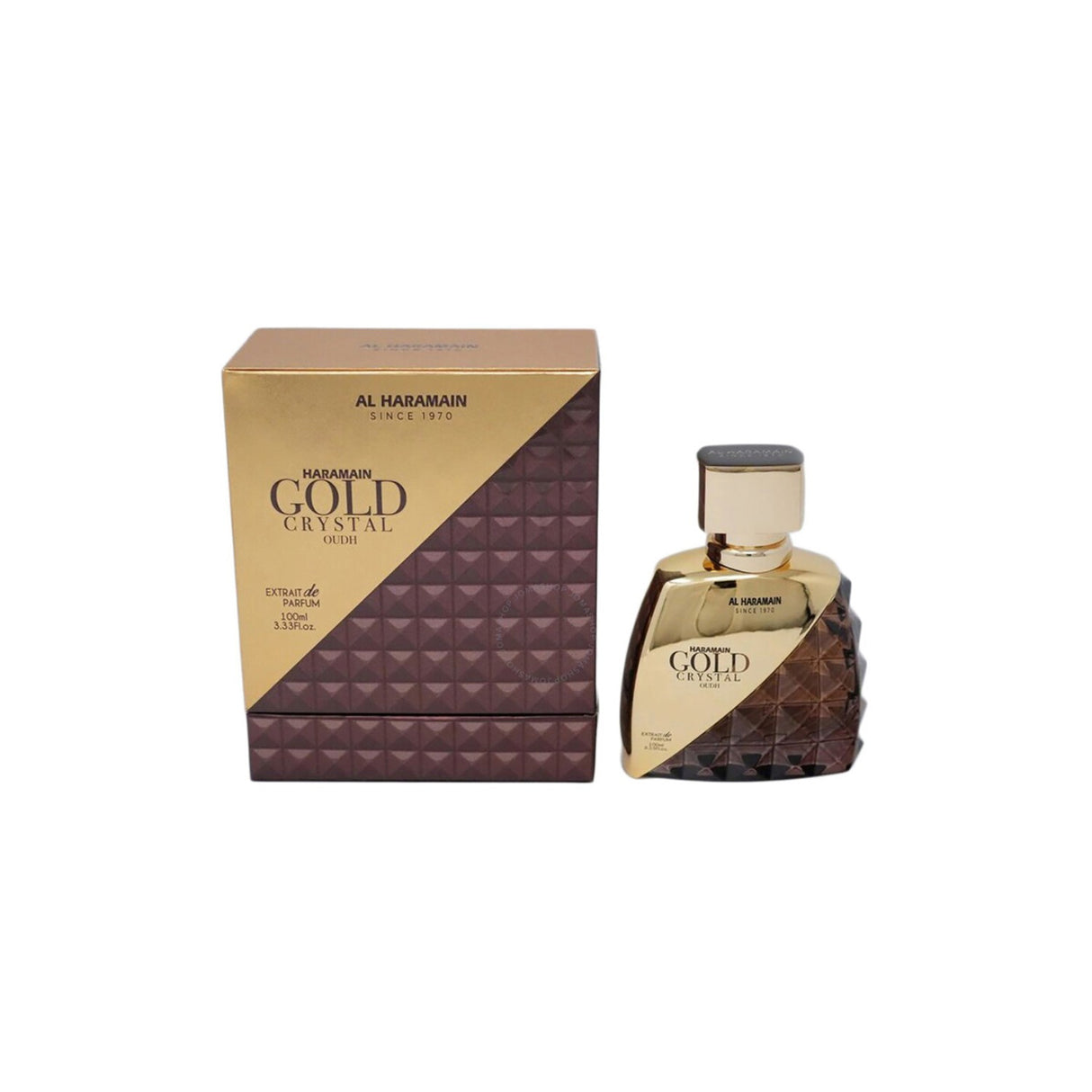 Al Haramain Gold Crystal Oudh Extrait De Parfum 100 Ml Hombre. Perfume intenso y duradero que realza tu presencia. ¡Descúbrelo ahora y destaca!-1