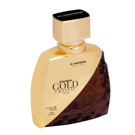 Al Haramain Gold Crystal Oudh Extrait De Parfum 100 Ml Hombre. Perfume intenso y duradero que realza tu presencia. ¡Descúbrelo ahora y destaca!-2