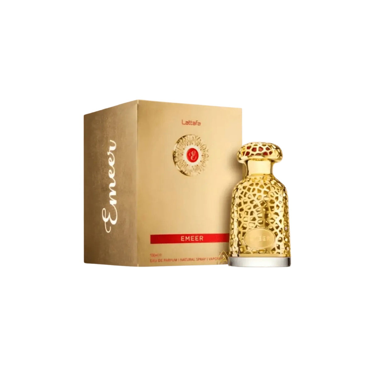 Lattafa Emeer Edp 100 Ml Unisex, una fragancia cautivadora para todos. Perfecta para destacar tu personalidad. ¡Descúbrela ahora y deslumbra!-1
