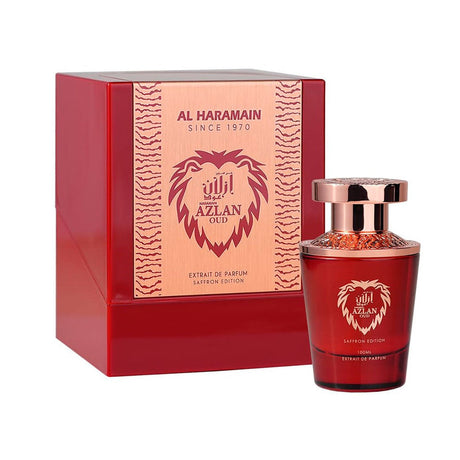 Al Haramain Azlan Oud Extrait De Parfum 100 Ml Mujer (Saffron Edition) ofrece una fragancia única y duradera. ¡Descúbrelo ahora y deslumbra con tu aroma!-1