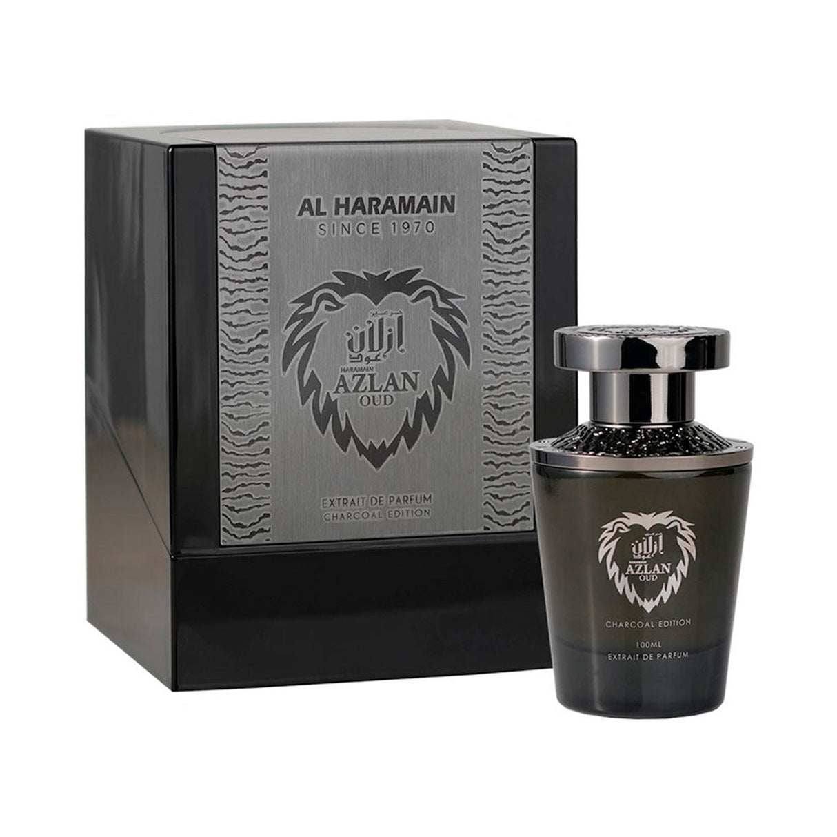 Al Haramain Azlan Oud Extrait De Parfum 100ML Hombre (Charcoal Edition) ofrece una fragancia intensa y duradera. ¡Descúbrelo ahora y destaca tu estilo!-1