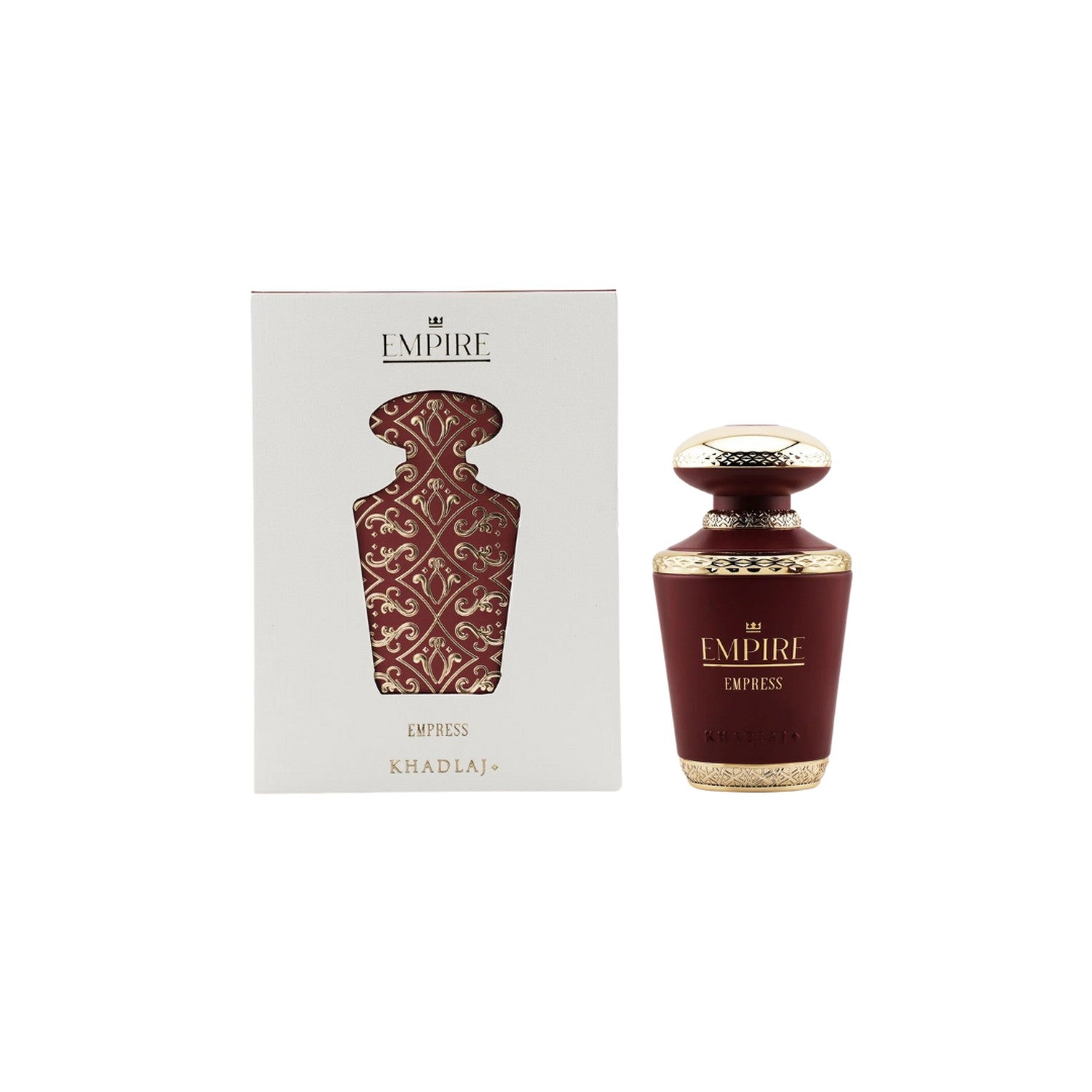 Khadlaj Empire Empress Edp 100 Ml Unisex, una fragancia cautivadora para todos. Destaca tu esencia única. ¡Descúbrelo ahora y deslumbra!-1