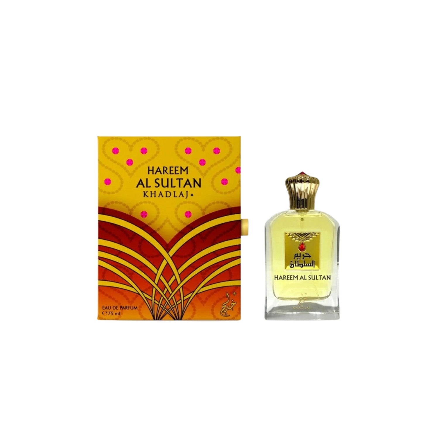 Khadlaj Hareem Al Sultan Edp 75 Ml Unisex, una fragancia cautivadora para todos. Siente su elegancia y frescura. ¡Descúbrelo ahora!-1
