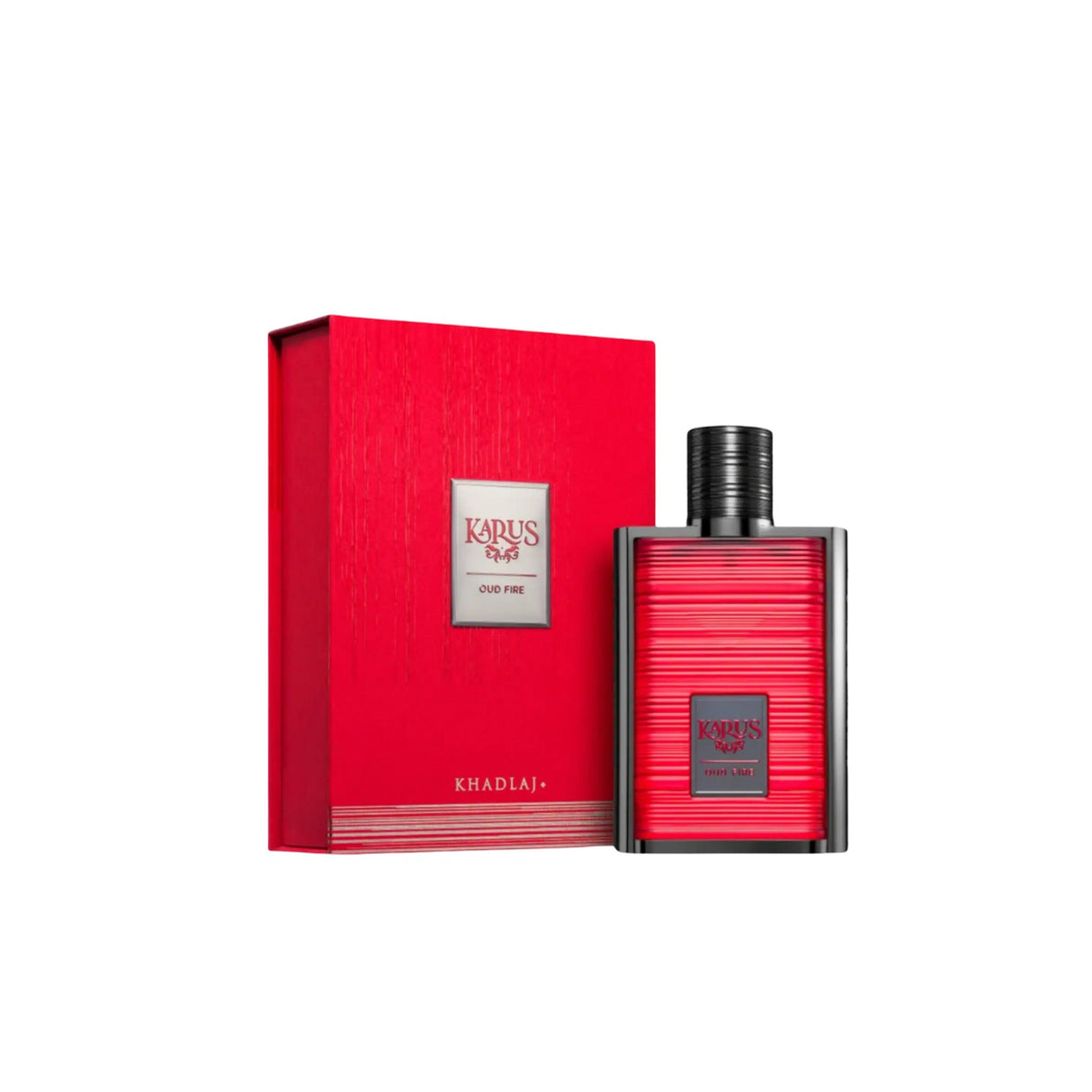 Khadlaj Karus Oud Fire Edp 100 Ml Unisex. Perfume intenso y duradero que cautiva los sentidos. ¡Descúbrelo ahora y enciende tu esencia!-1