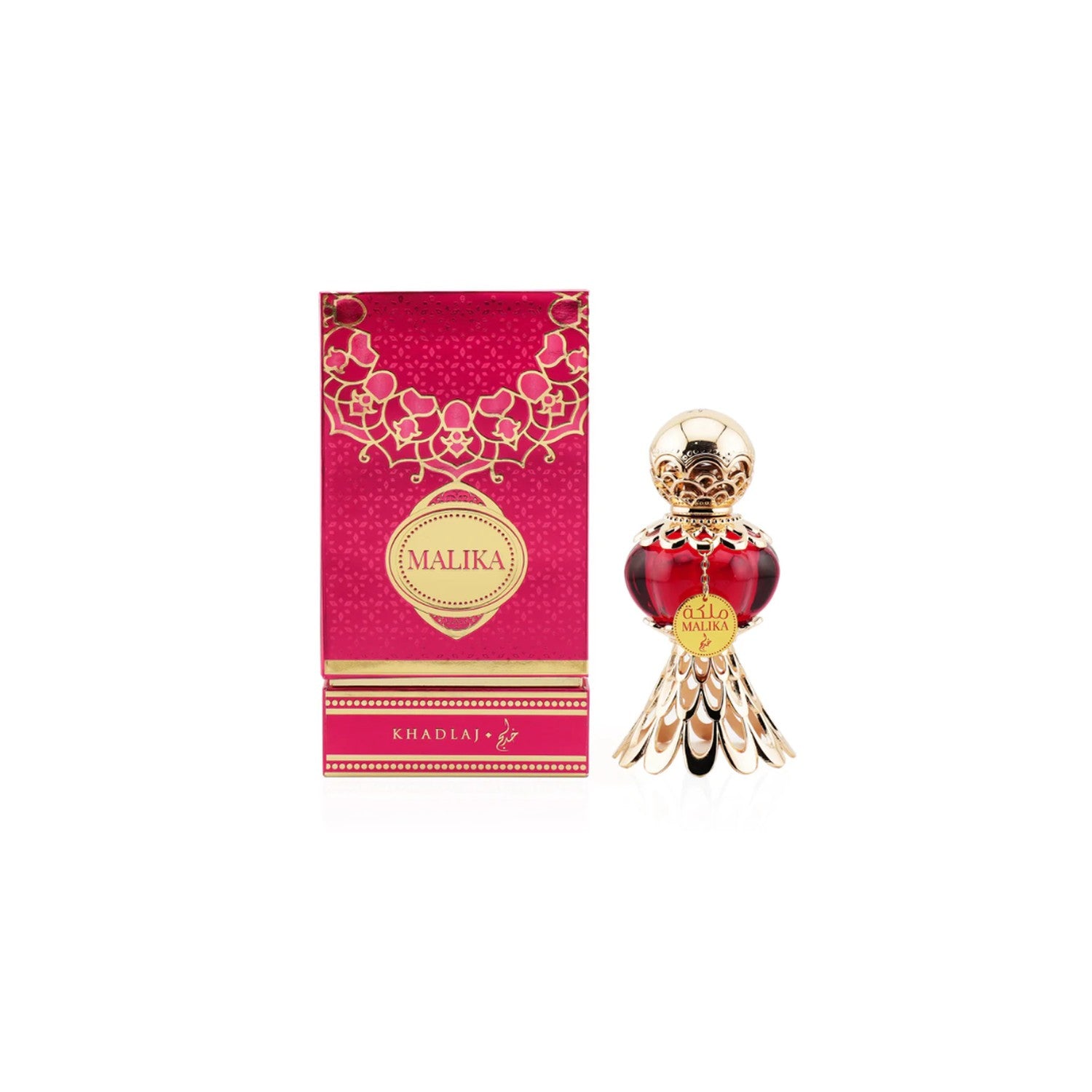 Khadlaj Malika Red Parfum Oil 15 Ml Mujer. Fragancia intensa y duradera que realza tu esencia. ¡Descúbrelo ahora y deslumbra con tu aroma!-1