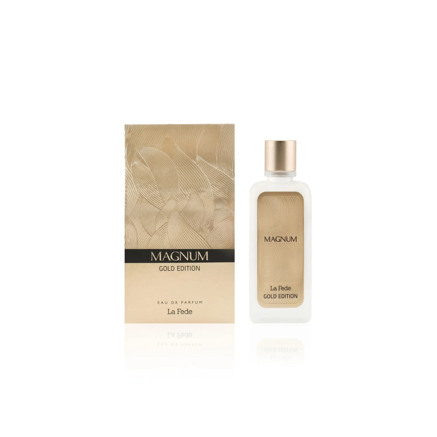 Khadlaj La Fede Magnum Gold Edition Edp 100Ml Hombre. Fragancia intensa y duradera para el hombre moderno. ¡Descúbrela ahora y destaca tu estilo!-1